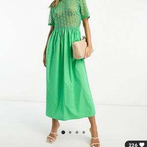 Green maxi dress